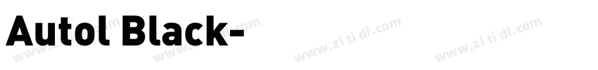 Autol Black字体转换 Autol Black字体转换